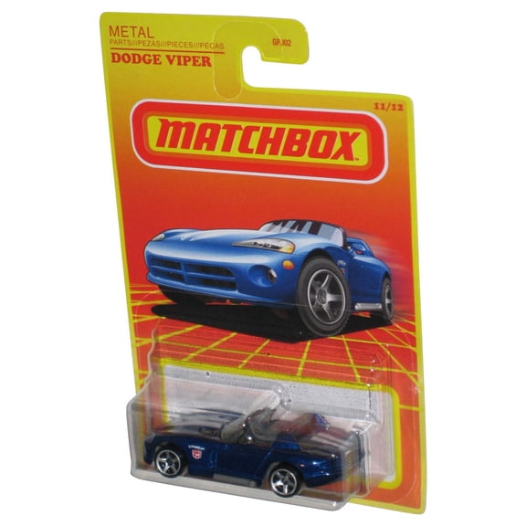 Matchbox Metal Parts (2020) Blue Dodge Viper Toy Car 11/12