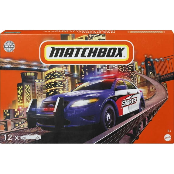 Matchbox Metro 12-Pack Of Toy Cars & Trucks, For Kids 3 Years Old & Up
