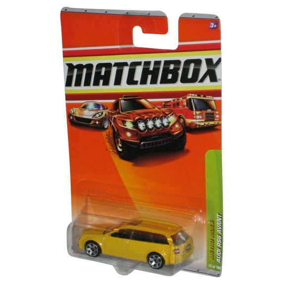 Matchbox Metro Rides (2009) Yellow Audi RS6 Avant Car 30/100