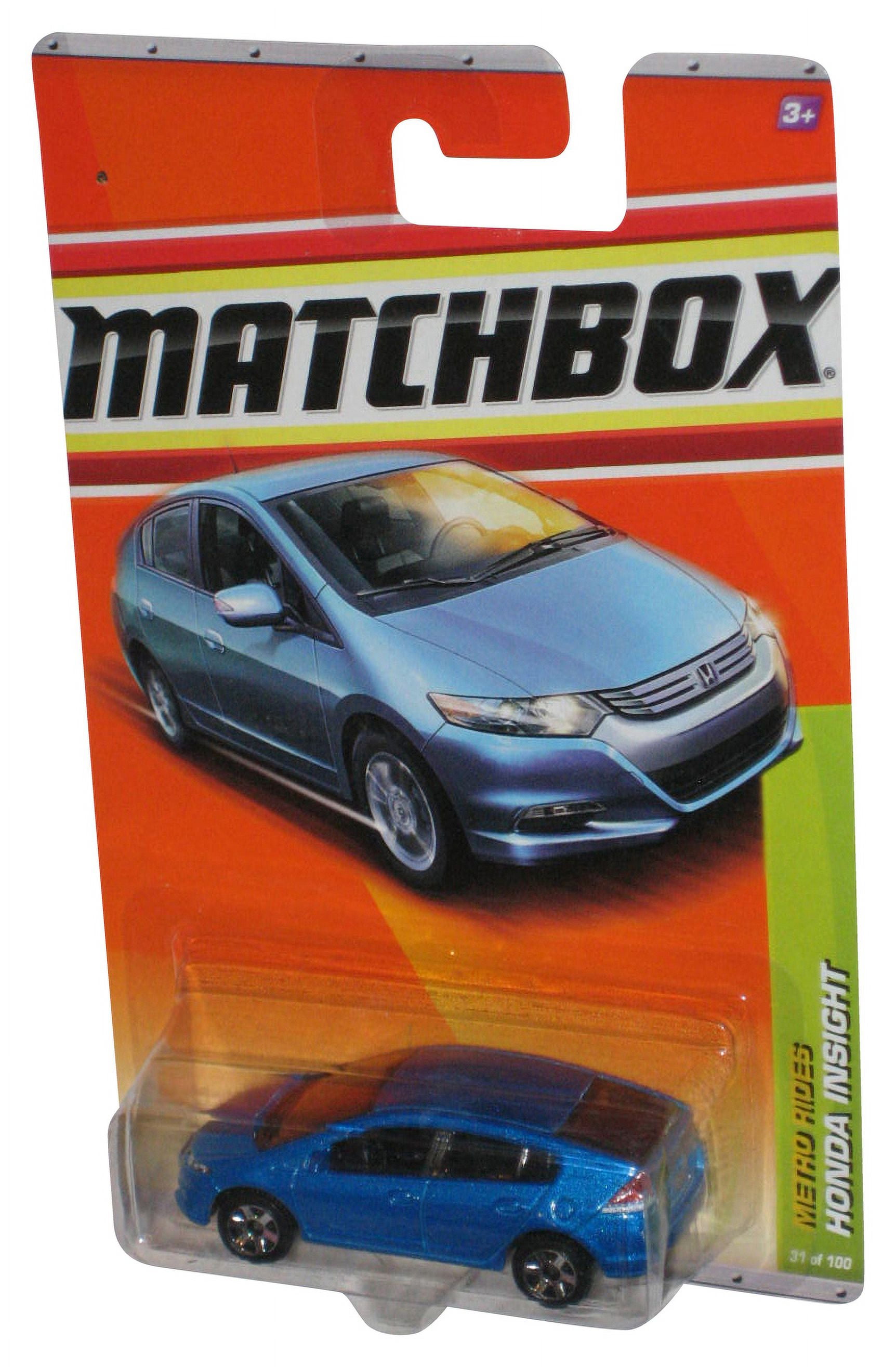 Matchbox Metro Rides Honda Insight (2010) Mattel Blue Toy