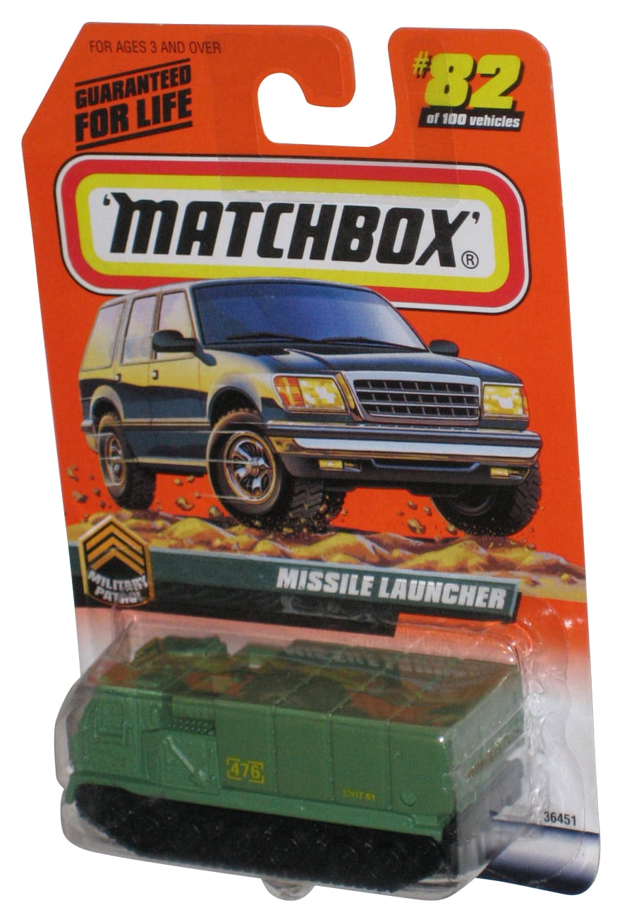Matchbox Military Patrol (1998) Missile Launcher Green Toy