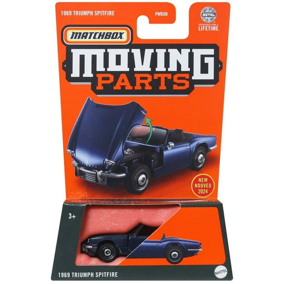 Matchbox Moving Parts 1969 Triumph Spitfire Diecast Vehicle