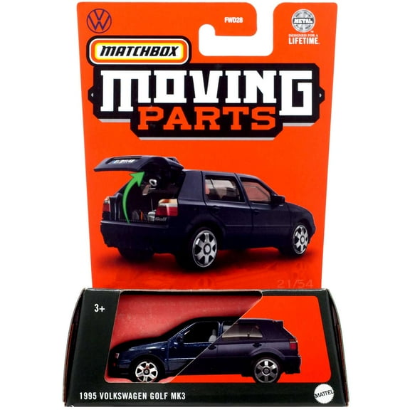Matchbox Moving Parts 1995 Volkswagen Golf MKIII Diecast Vehicle