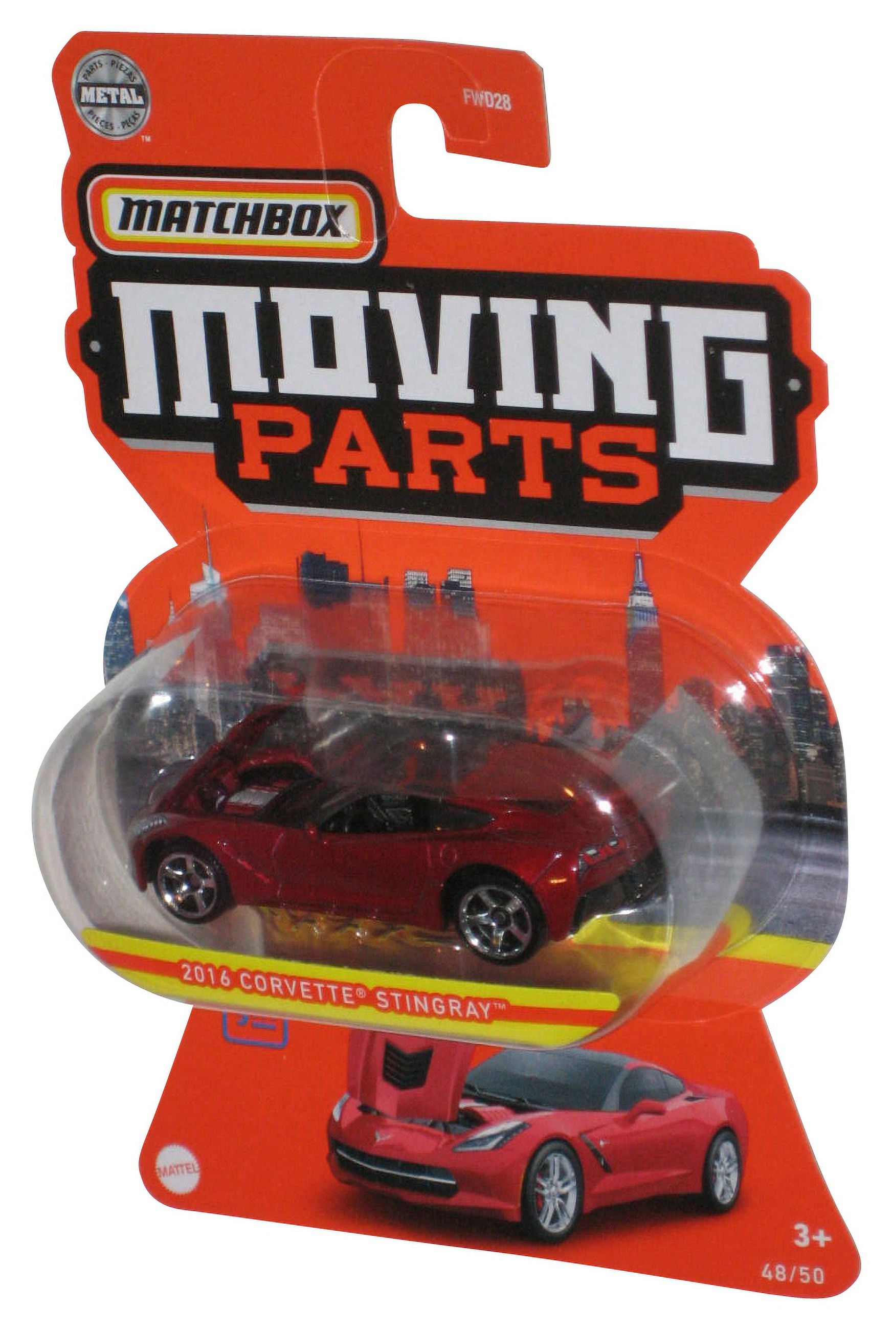 Matchbox Moving Parts (2020) Red 2016 Corvette Stingray Toy Car 48