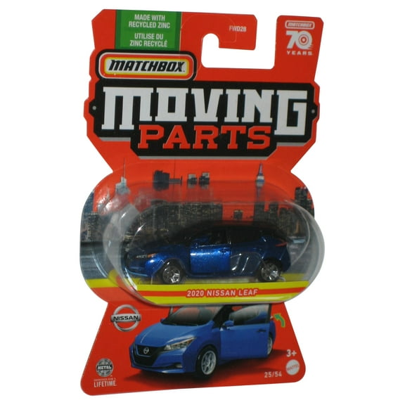 Matchbox Moving Parts (2023) Blue 2020 Nissan Leaf Toy Car 25/54