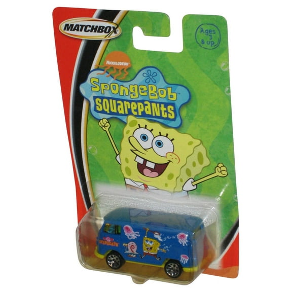 Matchbox Nickelodeon (2003) Mattel Spongebob Squarepants Blue Van Toy