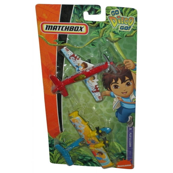 Matchbox Nickelodeon Go Diego Go! (2008) Mattel Play & Learn Toy Plane 2-Pack