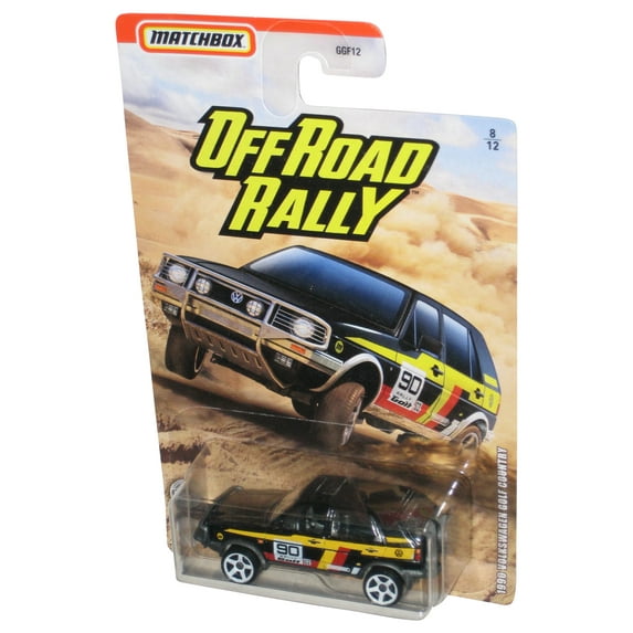Matchbox Off Road Rally (2020) Black 1990 Volkswagen Golf Country Toy Car 8/12