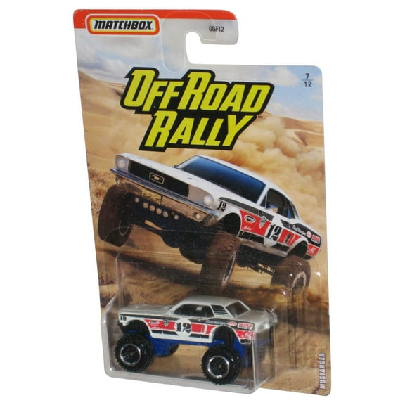 Matchbox Off Road Rally (2020) White Mustanger Toy Truck 7/12