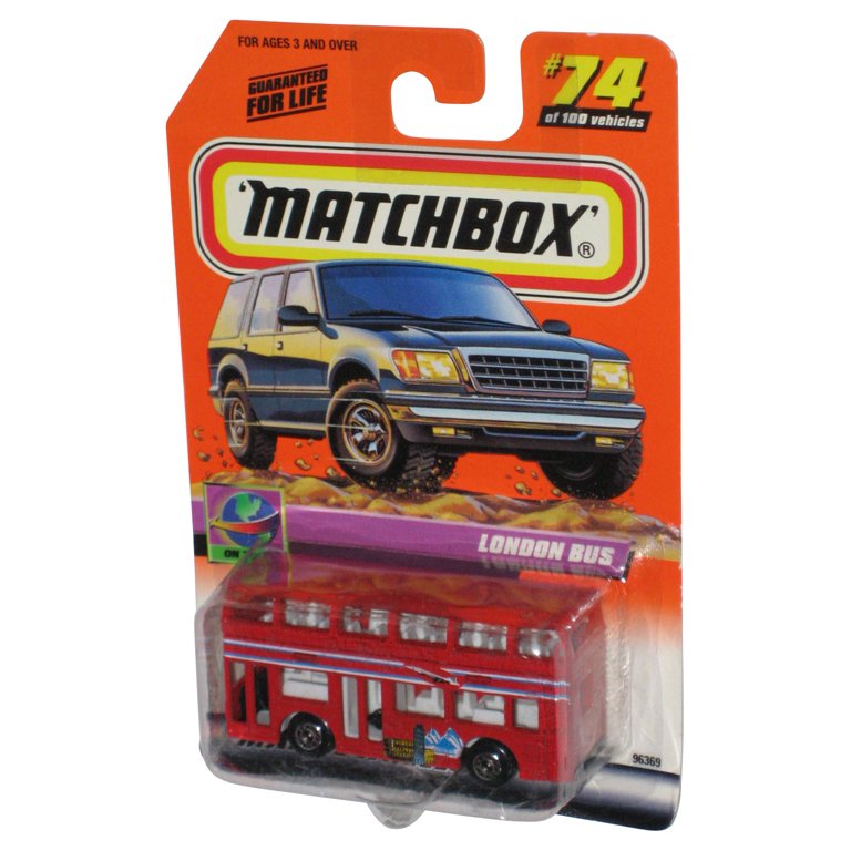 Matchbox On Tour (1999) Mattel Red London Bus Toy #74/100