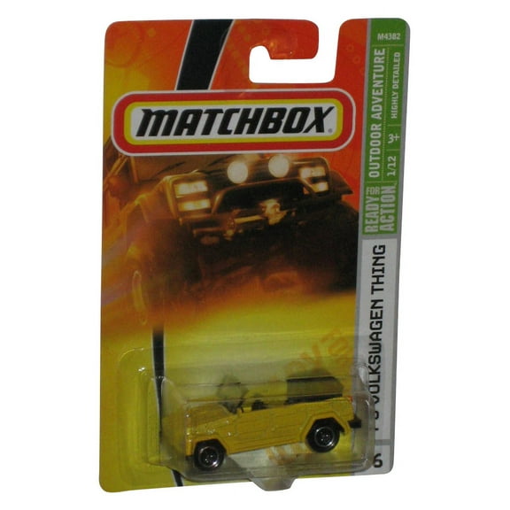 Matchbox Outdoor Adventure (2007) Yellow '75 Volkswagen Thing Toy Car #76