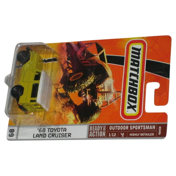 Matchbox Outdoor Sportsman (2008) Yellow '68 Toyota Land Cruiser Toy Car #89