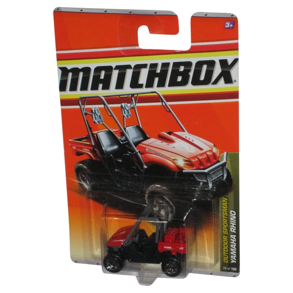 Matchbox Outdoor Sportsman Yamaha Rhino (2010) Red Toy Car 75/100