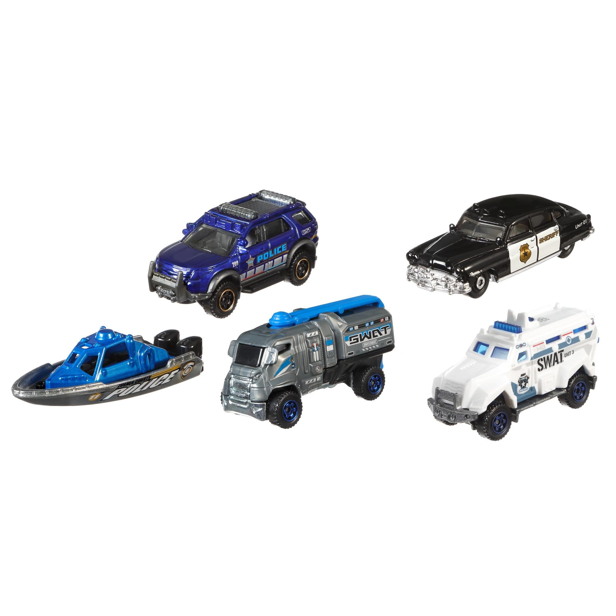 matchbox 5 pack police