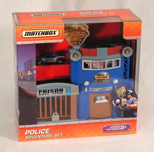 Matchbox Police Station Adventure Set 並行輸入品 Matchbox Police Adventure Set - Police Station \u0026 Police Car