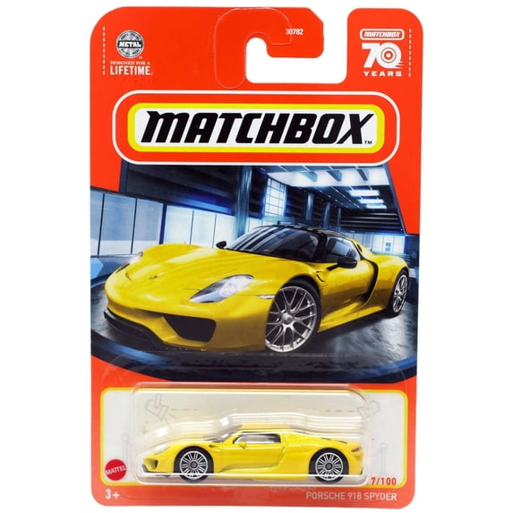 Matchbox Porsche 918 Spyder Diecast Car