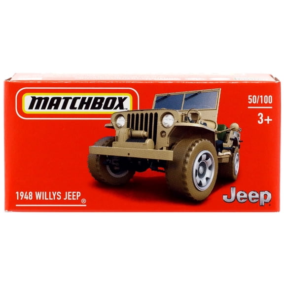 Matchbox Power Grabs 1948 Willys Jeep Diecast Car