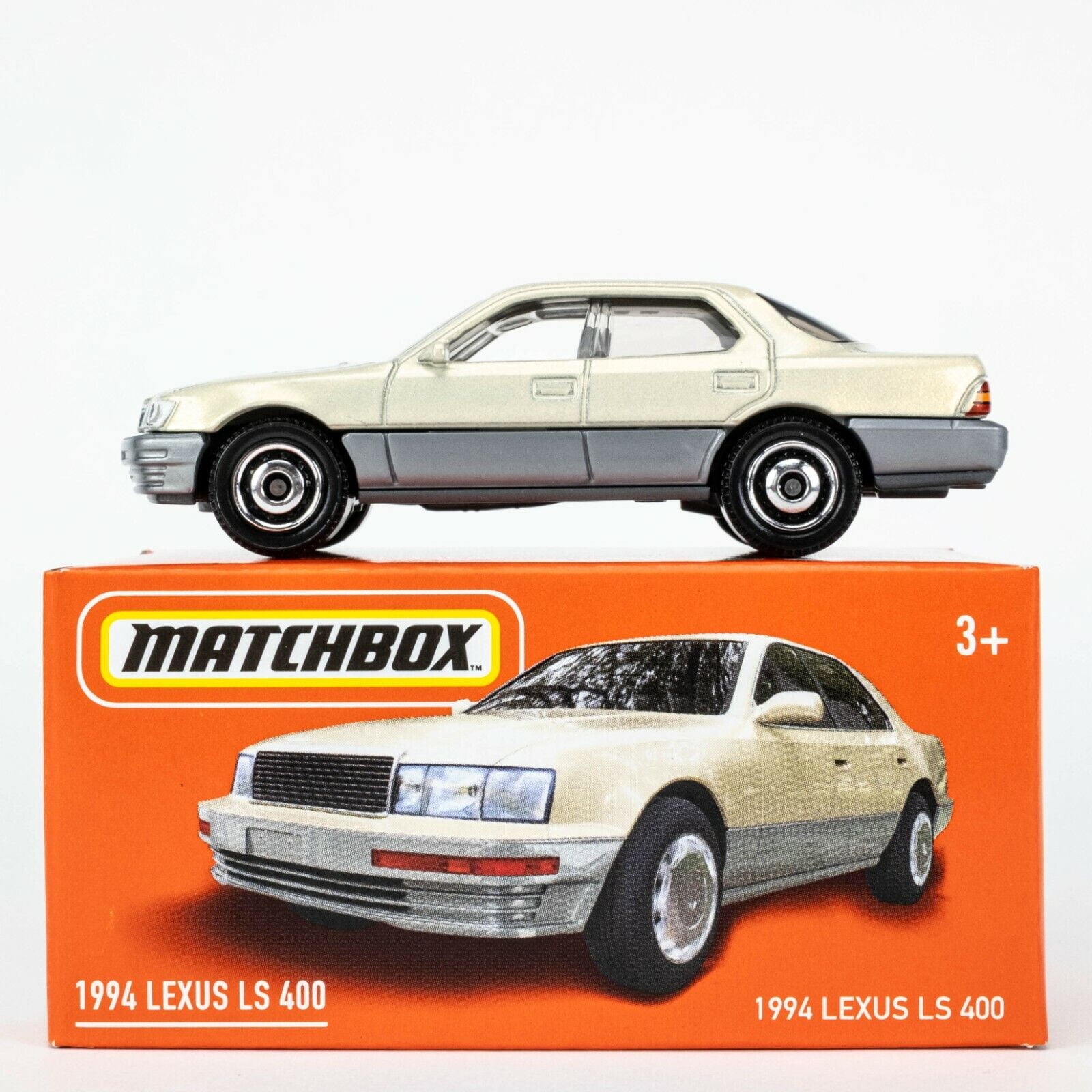 Matchbox Power Grabs 1994 Lexus LS 400 CHAMPAGNE BEIGE METALLIC