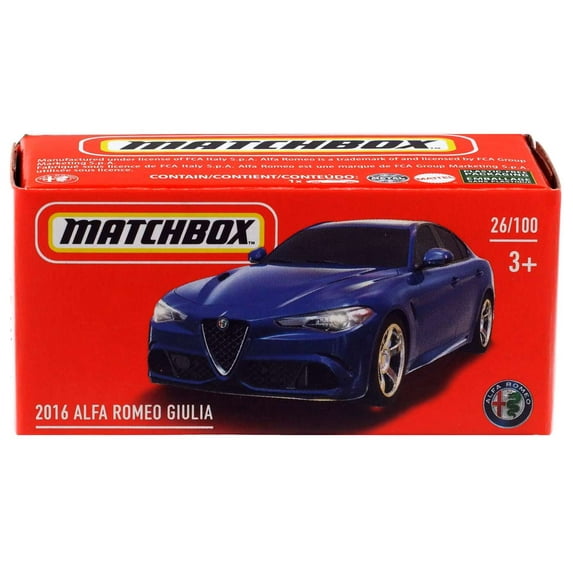 Matchbox Power Grabs 2016 Alfa Romeo Giulia Diecast Car