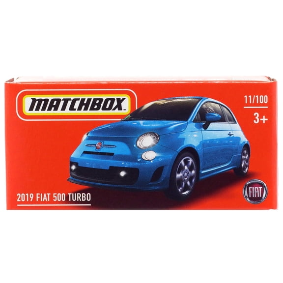 Matchbox Power Grabs 2019 Fiat 500 Turbo Diecast Car