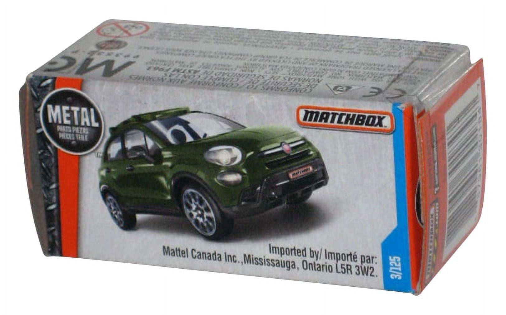 Matchbox Power Grabs Box (2016) Green '16 Fiat 500X Toy Car 3/125