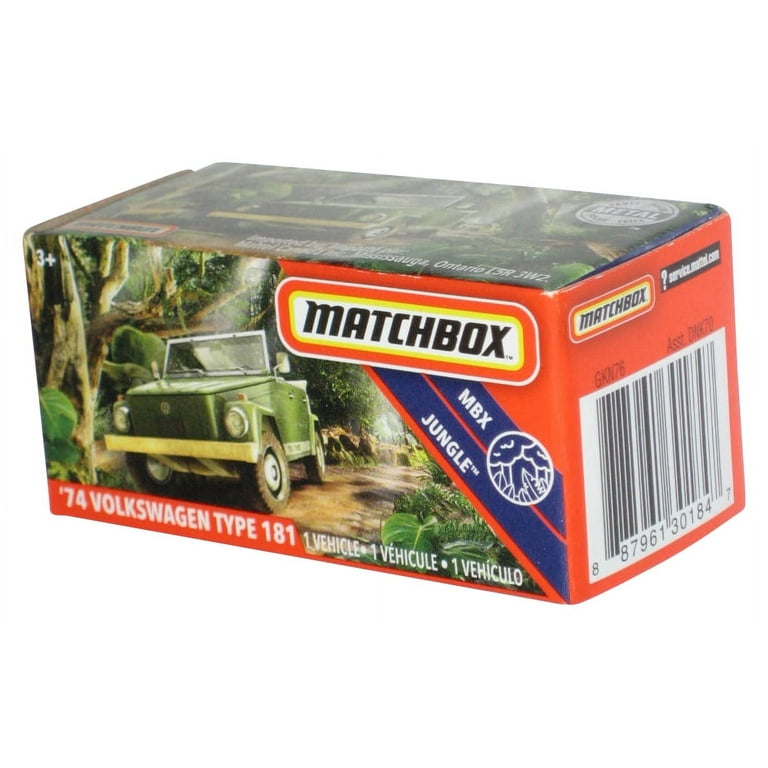 Matchbox Power Grabs Box MBX Jungle 2019 Green 74 Volkswagen Type 181 Toy Car Walmart