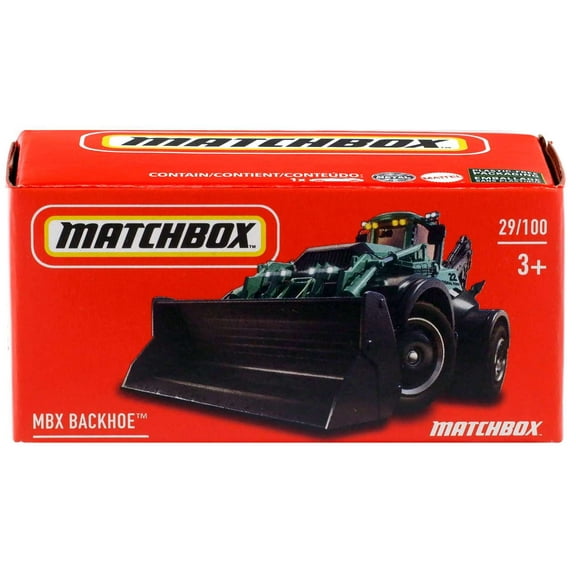 Matchbox Power Grabs MBX Backhoe Diecast Car
