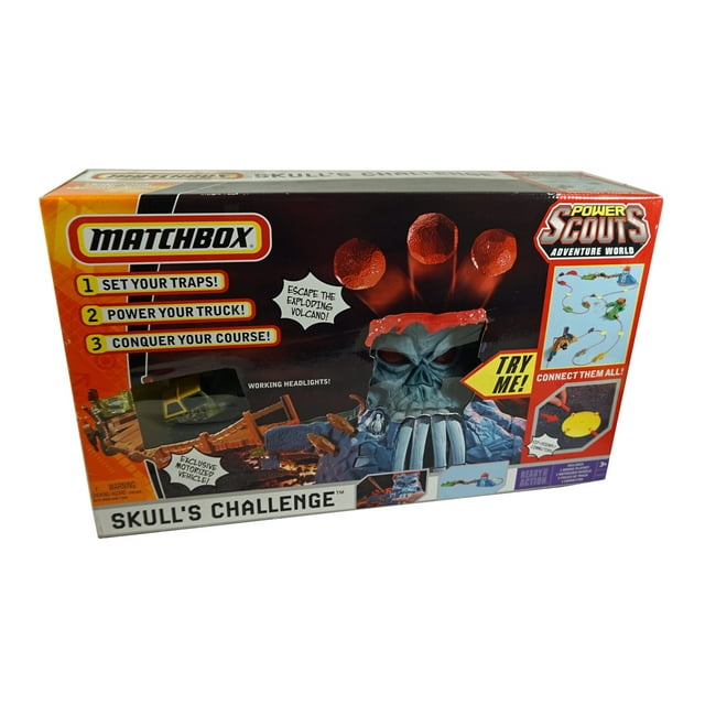 Matchbox Power Scouts Skull's Challenge - Escape the Exploding Volcano ...