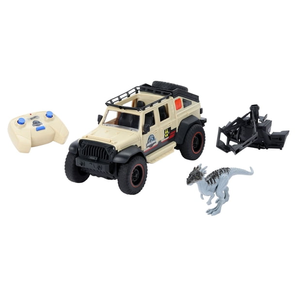 Matchbox RC Jeep Gladiatorジュラシックワールドラジコン Matchbox RC Jurassic World Jeep Gladiator with 6-in Dino Figure