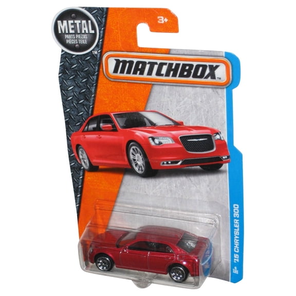Matchbox Red '15 Chrysler 300 (2016) Mattel Die-Cast Toy Car 4/125