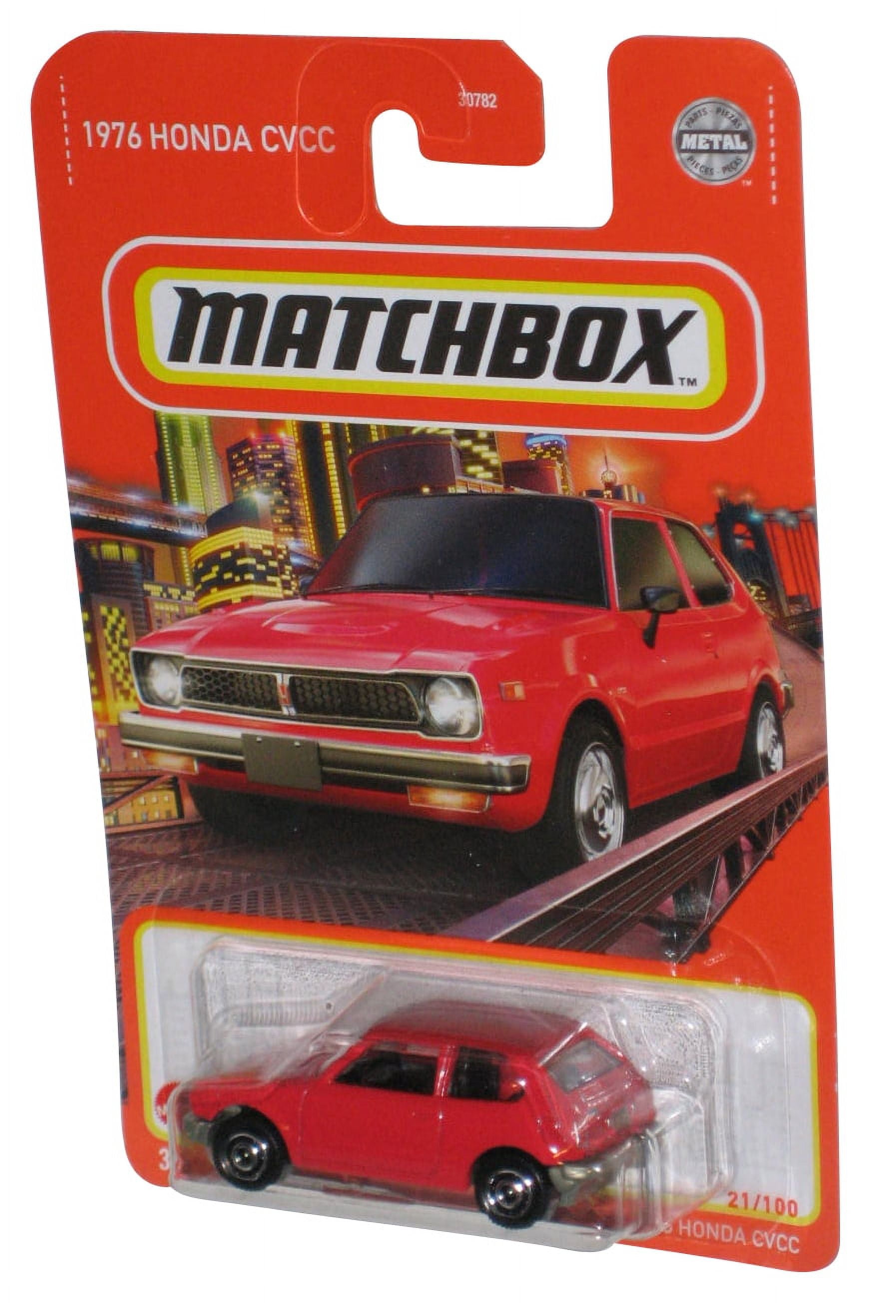 Matchbox Red 1976 Honda CVCC (2021) Mattel Metal Toy Car 21/100 ...