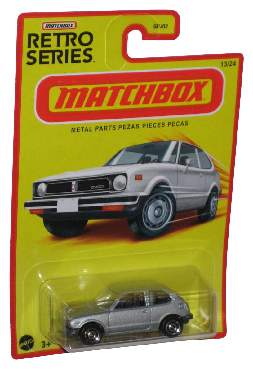Matchbox Retro Series (2021) Silver 1976 Honda CVCC Toy Car