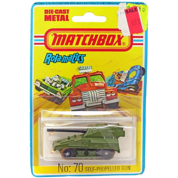 Matchbox Rola-Matics No: 70 Self-Propelled Gun Diecast Vehicle