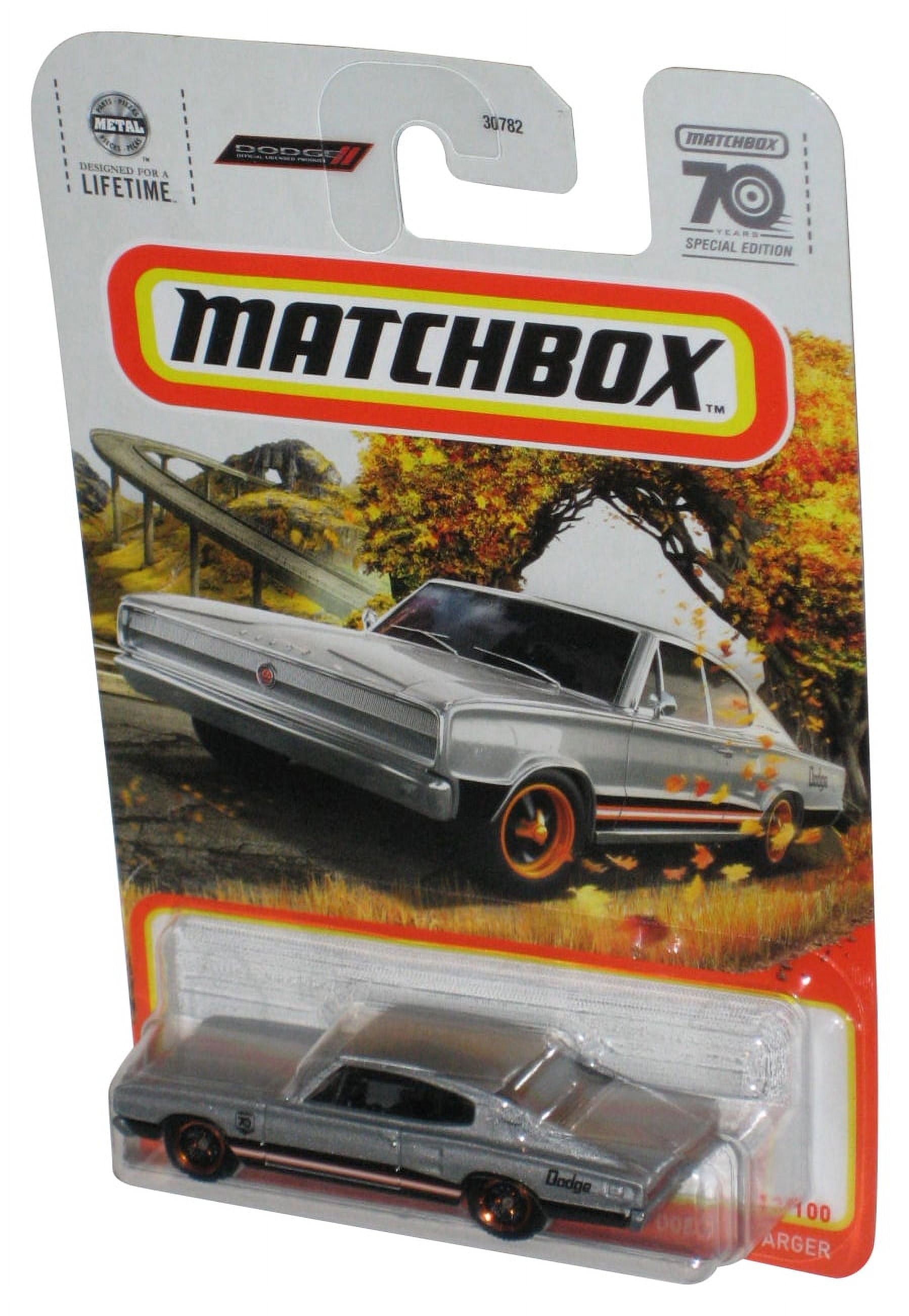 Matchbox Silver 1966 Dodge Charger (2022) Mattel Metal Toy