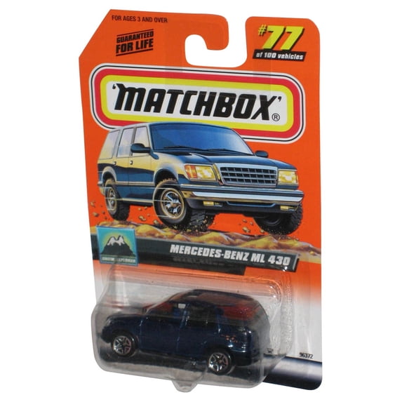 Matchbox Snow Explorer (1999) Blue Mercedes-Benz ML 430 Toy Car 77/100