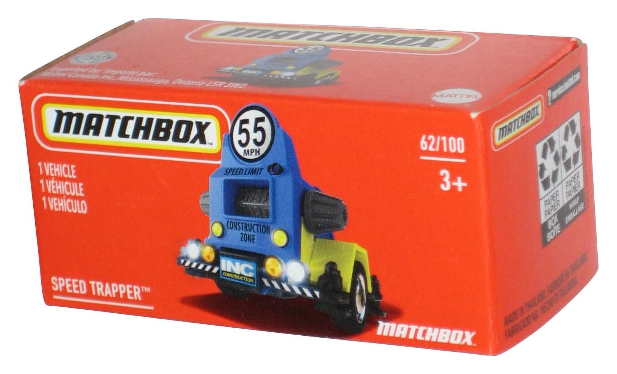 Matchbox Speed Trapper (2020) Power Grabs Box Blue & Yellow Toy 62