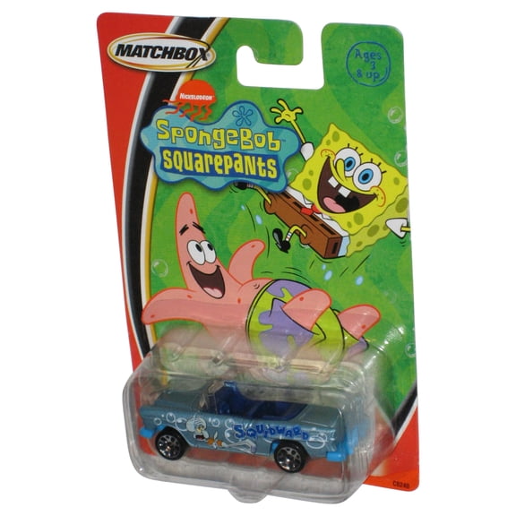 Matchbox Spongebob Squarepants Squidward (2003) Mattel Blue Toy Car