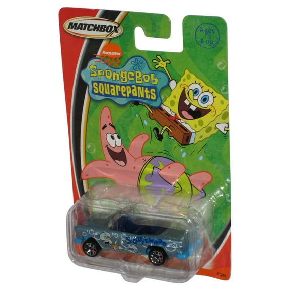 Matchbox Spongebob Squarepants Squidward (2003) Mattel Blue Toy Car - (Dented Plastic)