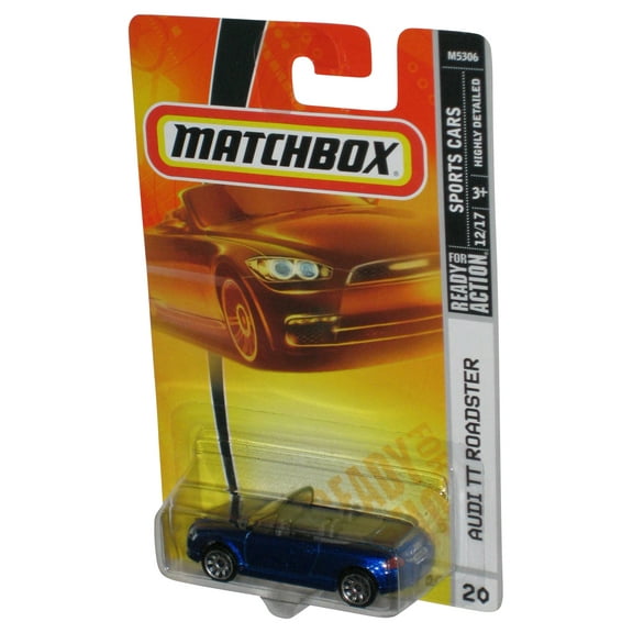 Matchbox Sports Cars 12/17 (2007) Blue Audi TT Roadster Car #20