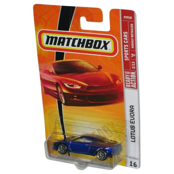 Matchbox Sports Cars 2/13 (2008) Blue Lotus Evora Toy Car #16