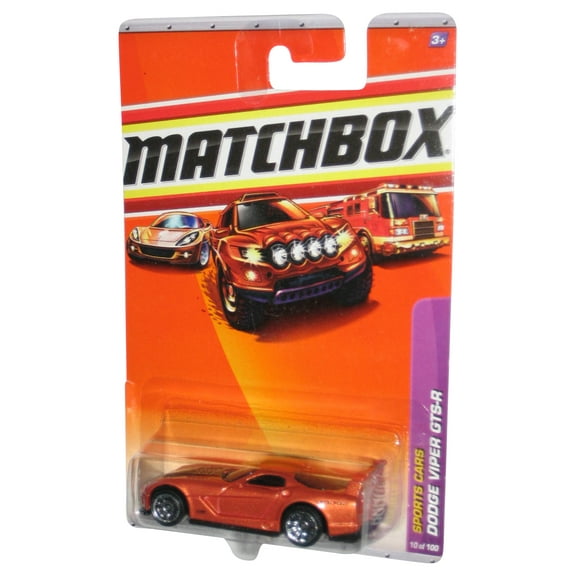 Matchbox Sports Cars (2009) Burnt Orange Dodge Viper GTS-R Car 10/100