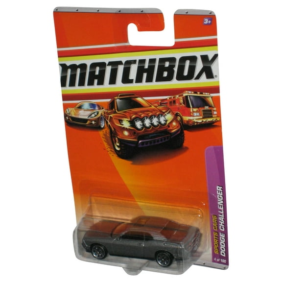 Matchbox Sports Cars (2009) Silver Dodge Challenger Toy Car 4/100