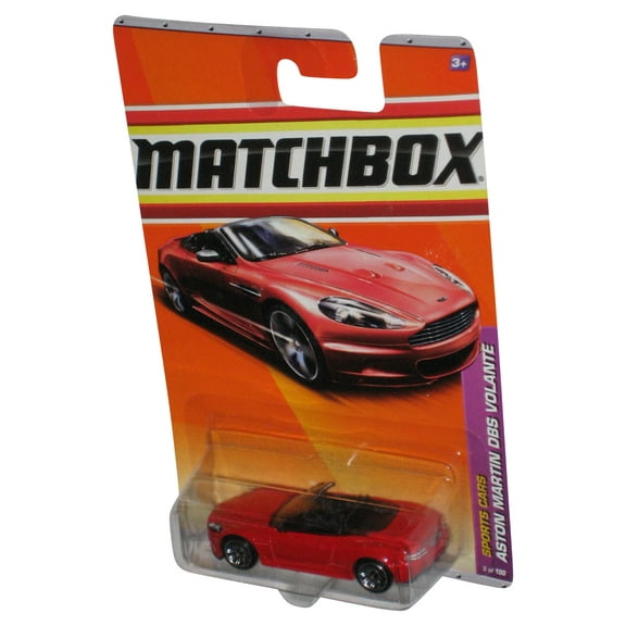 Matchbox Sports Cars (2010) Red Aston Martin DBS Volante Car 5/100