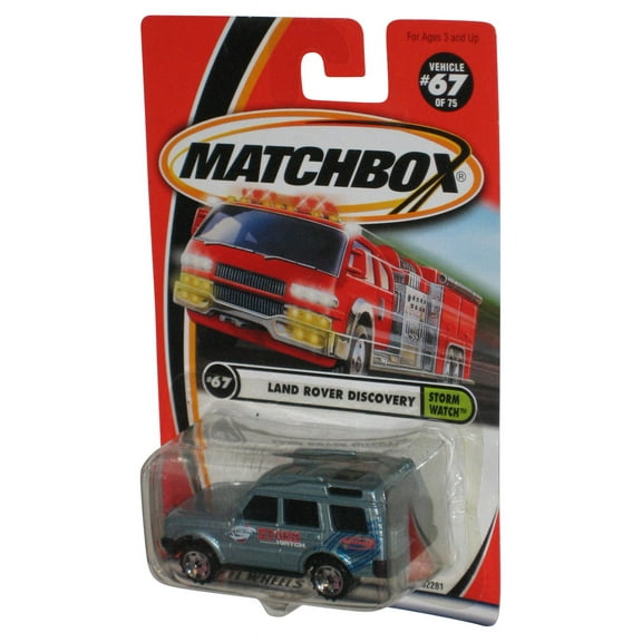 Matchbox Storm Watch (2000) Blue Land Rover Discovery Toy Car #67/75