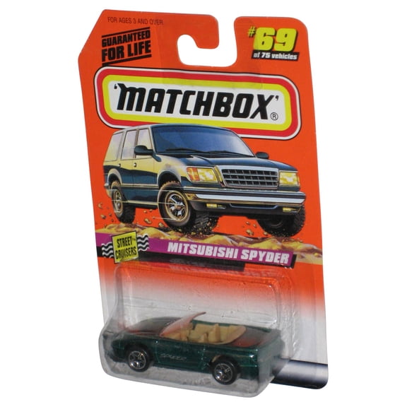 Matchbox Street Cruisers (1997) Green Mitsubishi Spyder Car #69/75