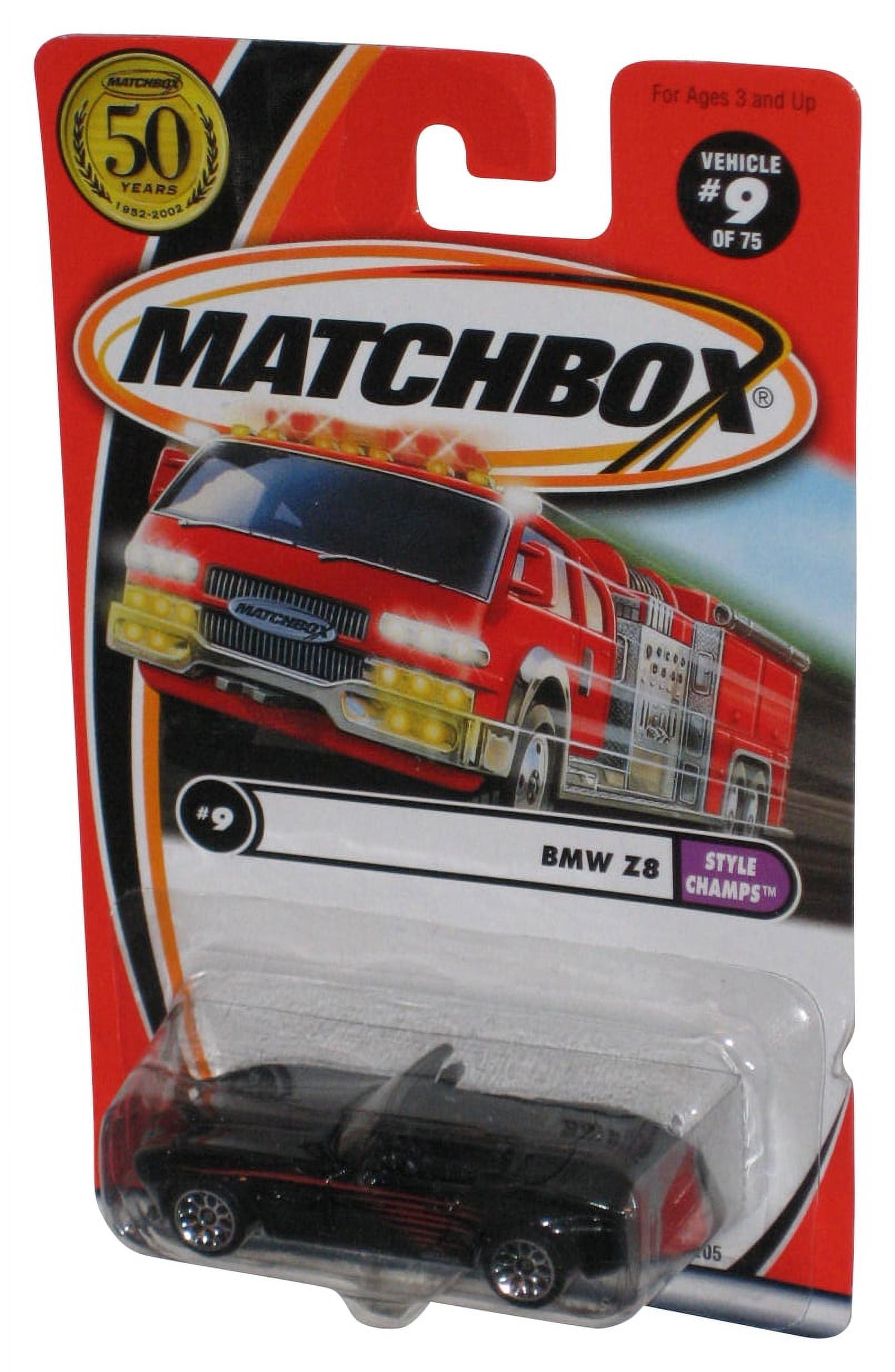 Matchbox Style Champs 2001 Black BMW Z8 Toy Car 9 75