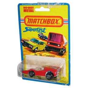 Matchbox Superfast (1975) Lesney Rolamatic Red Fandango Toy Car No. 35 - (Damaged Packaging)
