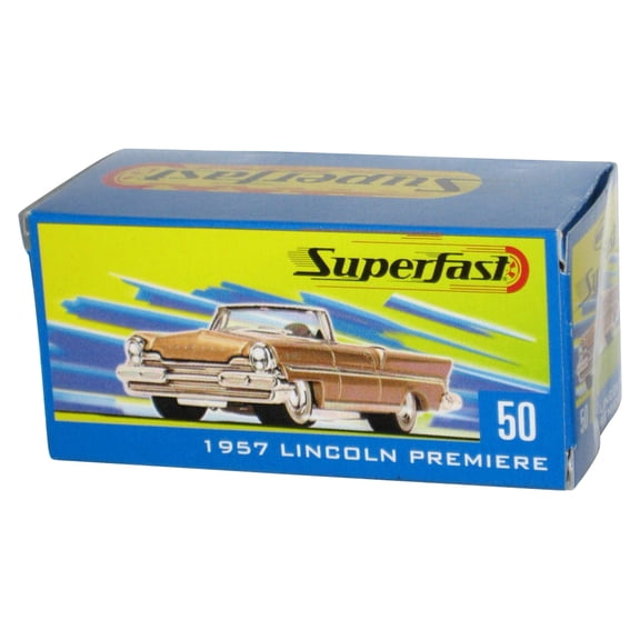 Matchbox Superfast (2004) Lincoln Premiere Gold Power Grab Box Toy Car #50