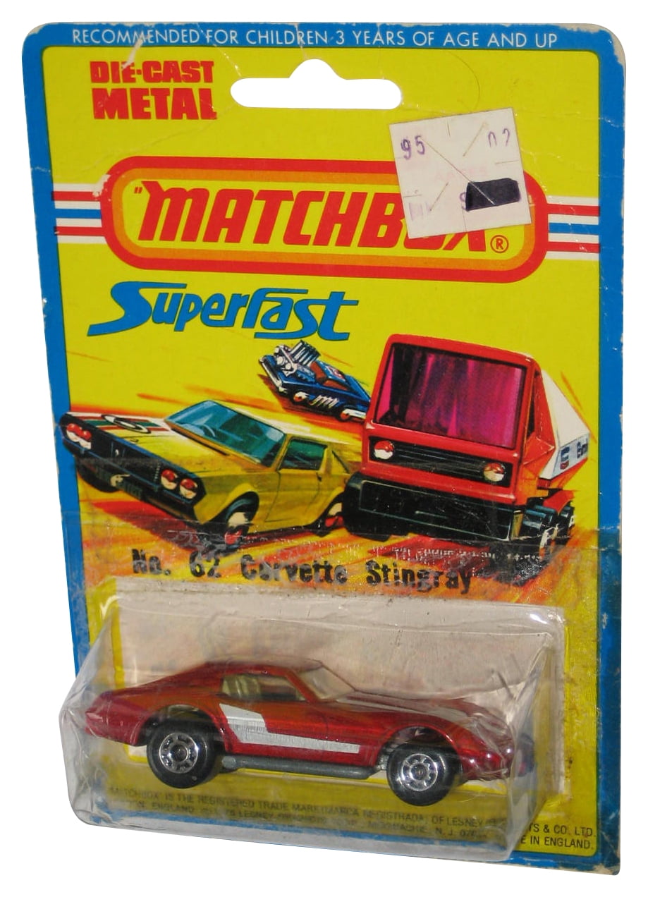 Matchbox Superfast Lesney (1976) Red Corvette Stingray Vintage Toy