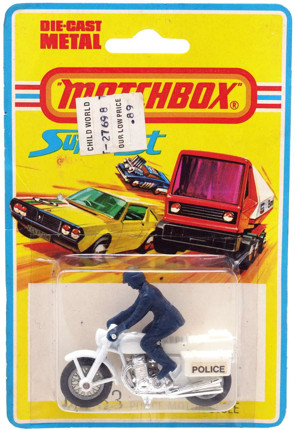 Matchbox Superfast No: 33 Police Motor-Cycle Diecast Vehicle